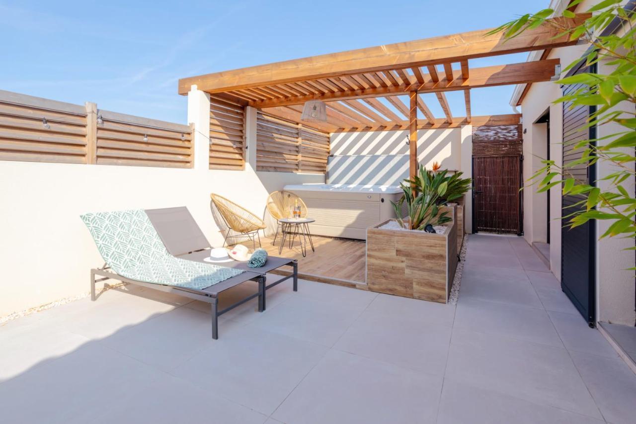 L'Entre Deux-Suite Romantique - Jacuzzi Privatif - Clim Reversible - Wifi Le Somail Zewnętrze zdjęcie